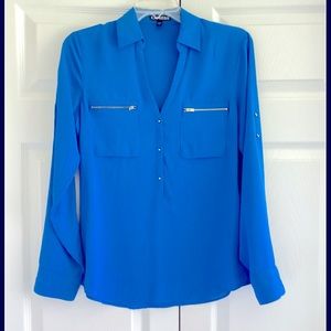 Express Portofino Blouse Royal Blue